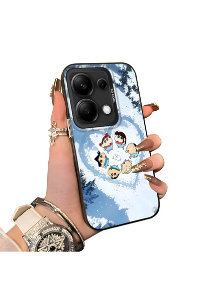 Hontinga For Redmi Note 13 Pro 4g Compatible Silicone Edge Hard Back Case Ani...
