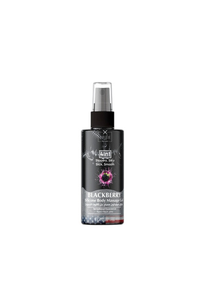 X-night Delight Blackberry Silicone Body Massage Gel 120 ml 4-in-1 Slippery S...