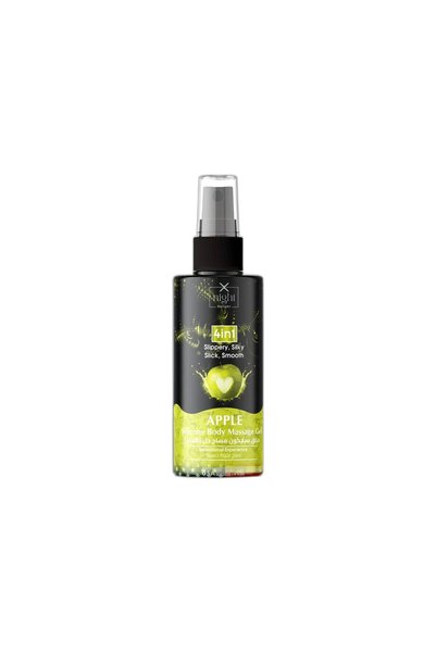 X-night Delight Apple Silicone Body Massage Gel 120 ml 4-in-1 Slippery Silky ...