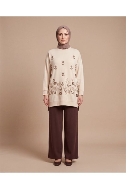 BURRASCA طقم فاخر مطرز بخياطة ناعمة ومرنة