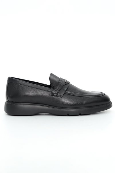 Tuna Genuine Floater Leather Casual Black Men's Shoes - 2950