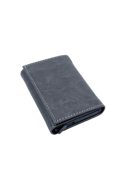 Kayader Mechanical Men's Wallet - Card Holder - Rfid Protected Dark Gray