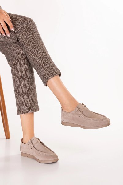 Gondol Pantofi de damă din piele naturală, model mocasin, pentru golf, hl.33401, piele de căprioară nurcă