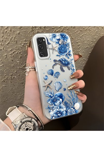 CHICASELUX غطاء سامسونج جالاكسي S20 FE 4G/5G متوافق مع تصميم السلحفاة الزرقاء...