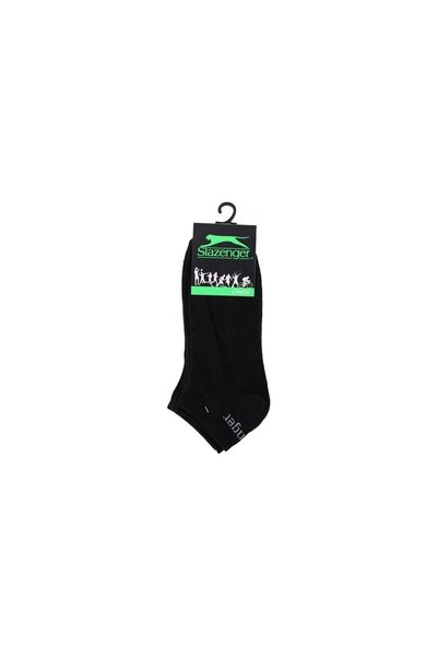 Slazenger Σετ 3 ζευγαριών κοντών αθλητικών καλτσών σε μαύρο χρώμα, Μέγεθος 43...