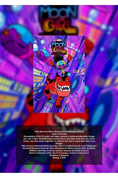 OEM Poster Infografic Marvel's Moon Girl and Devil Dinosaur, Actiune si Avent...