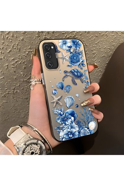 CHICASELUX غطاء سامسونج جالاكسي S20 FE 4G/5G متوافق مع تصميم السلحفاة الزرقاء...