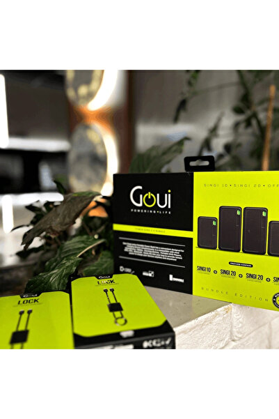 GOUİ - Sing Package ( 2x Power Bank 20 + 2x Power Bank 10 ) + 2x Lock Type C-C Cables