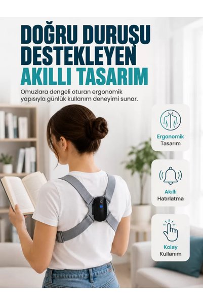 ARNEER Titreşim Uyarılı Akıllı Düzeltici Günlük Kullanıma Uygun Dik Duruş Cihazı