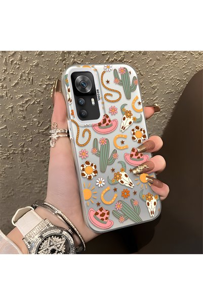 CHICASELUX حافظة هاتف Redmi K50 Ultra المتوافقة مع نمط الصبار والشمس على طراز...