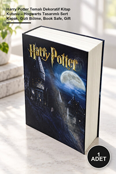 Yenilig 1 piece harry potter themed decorative book box - hogwarts designed h...