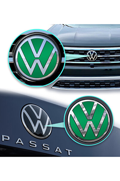 Ipg Sticker Set for Volkswagen 2021 Passat Polo Tiguan Golf Front, Rear and Steering Wheel Logo, Decorative Sticker