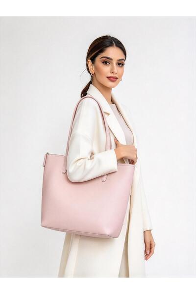 Lacot Light Pink Medium Capacity Tote, La-cos-test Embroidered Crocodile, Wom...