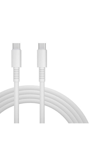 EKR كابل USB-C إلى USB-C بطول 1 متر، مجدول من النايلون للشحن السريع ونقل البي...