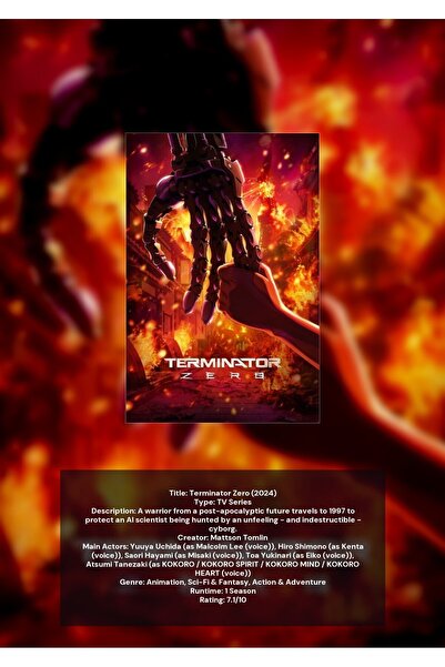 OEM Poster Infografic Terminator Zero, Stiinta si Actiune, Carton 250g, A4