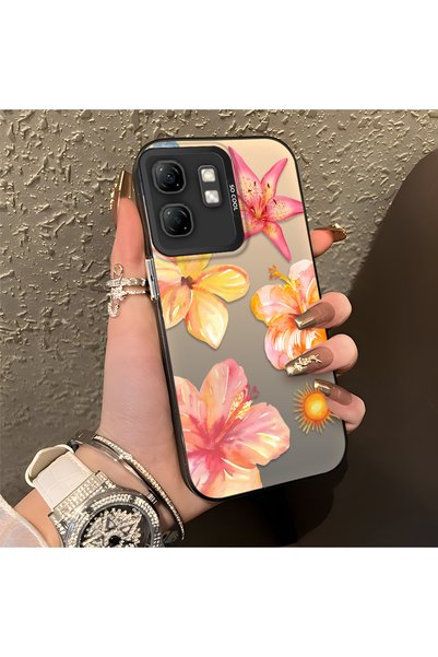 CHICASELUX حافظة هاتف Infinix Smart 9 المتوافقة مع تصميم الأزهار الاستوائية و...