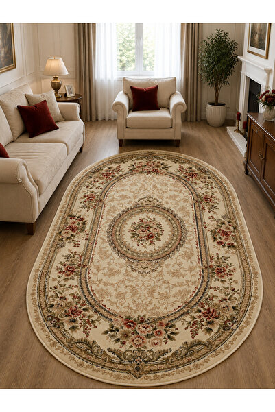 Lotos Covor Clasic Living, Model 571/100, Crem Oval