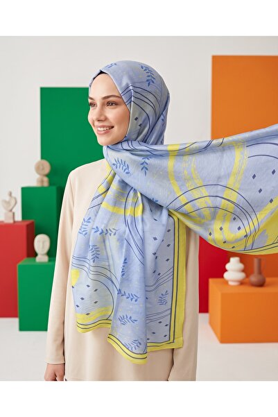 United Colors of Benetton شال فيسكوز بينيتون - فيوري - 1015-036 - أزرق فاتح