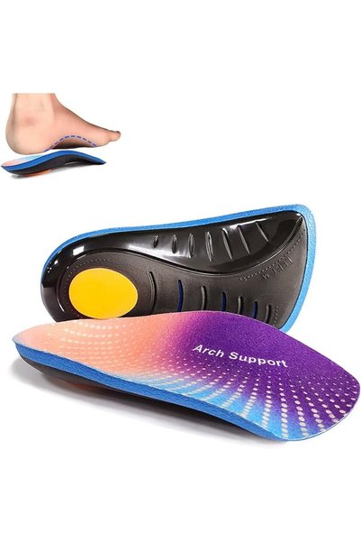 AHLAN [Upgraded] 1 Pair Plantar Fasciitis Arch Support Inserts, 3/4 Orthotics...