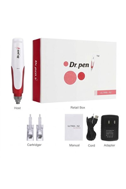Dr Pen Ultima Dr. Pen Ultima N2 Rechargeable Personal Care Device – 5 Speed Settings with Adjustable Cartridge Socket, Charging Cable & Accessories