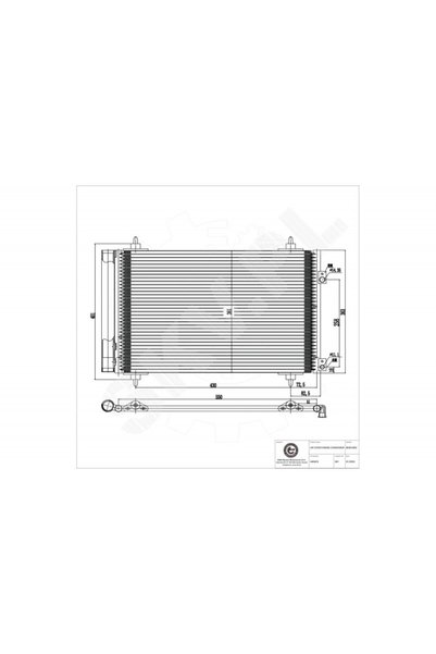 ESEN SKV Radiator climatizare Citroen Berlingo C4 Peugeot 3008 307 308 Partne...