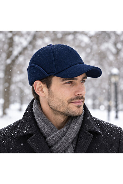 moda nokta Winter Woolen Eared Cap Hunter Cap Baseball Cap