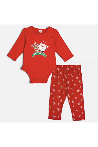 DD SHOP Set cra lenjerie-pantal mos 0-6luni - Hainute Bebe Craciun