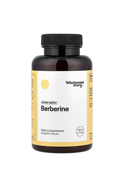 Wholesome Story, Berberine, 90 Vegetarian Capsules (500 mg per Capsule) Premium Supplement