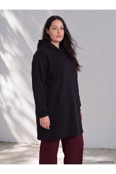 LC Waikiki LCW Curve هوديي نسائي مقاس كبير