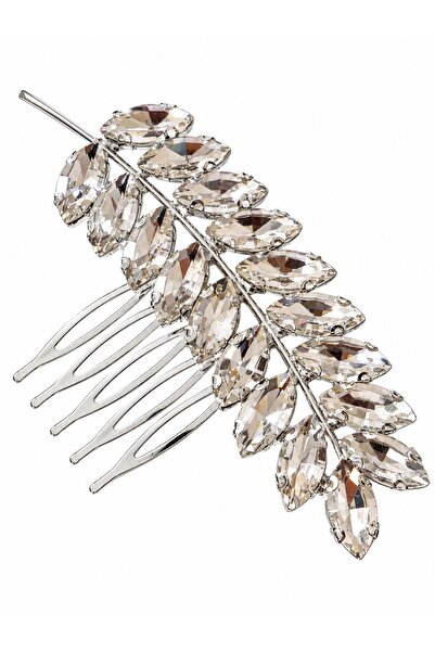 Ressia Leaf Motif Stone Hair Accessory