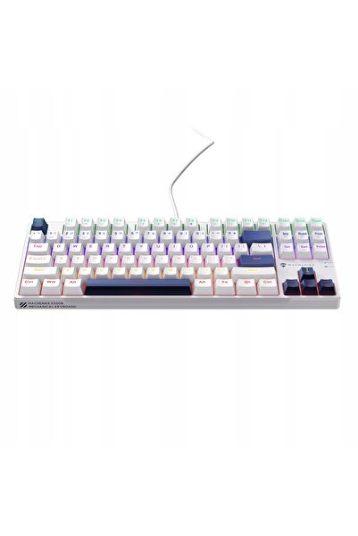 Machenike Tastatură de gaming cu fir, mecanică, iluminată, cu switch-uri roși...
