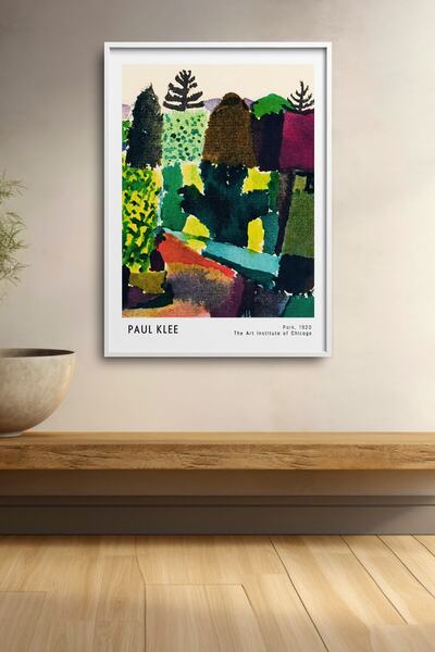 HOMEPACK Paul Klee Park Slika Uramljeni Poster Moderna Umetnost Zidni Dekor K...