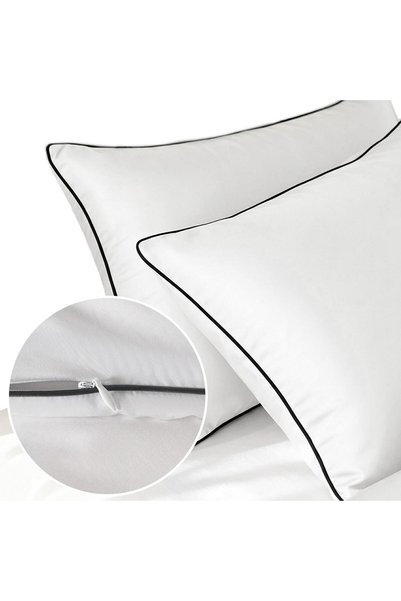 Karo Fata de perna din bambus, l24, alba-neagra, 50 x 60 cm, cu bordura, cu f...