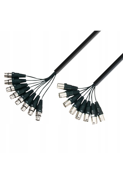 NO BRAND ADAM HALL K3L8MF0500 5m - cablu 8 x XLR - 8 x XLR