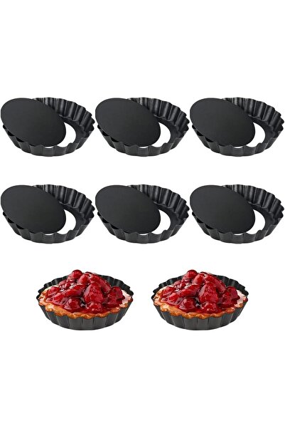 Noonedibs 10 cm formă mică de tartă cu bază de ridicare, mini forme pentru ta...