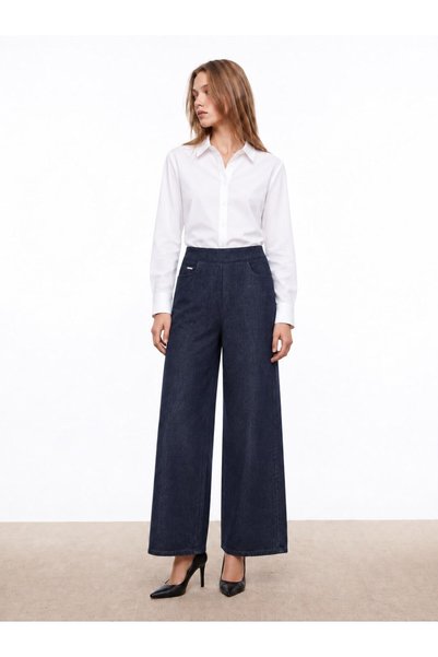 Moodbasic BEŞ CEPLİ KOT PLAZZO PANTOLON