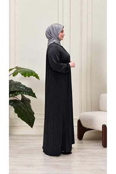 Ferace Women's Plus Size Square Neck Modal Combed Cotton Dress