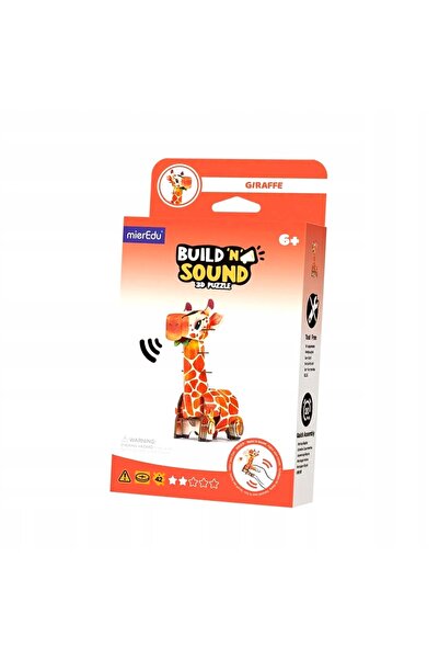 ERAKIDS MG DYSTRYBUCJA Puzzle 3D MierEdu Construiește și ascultă - Girafă
