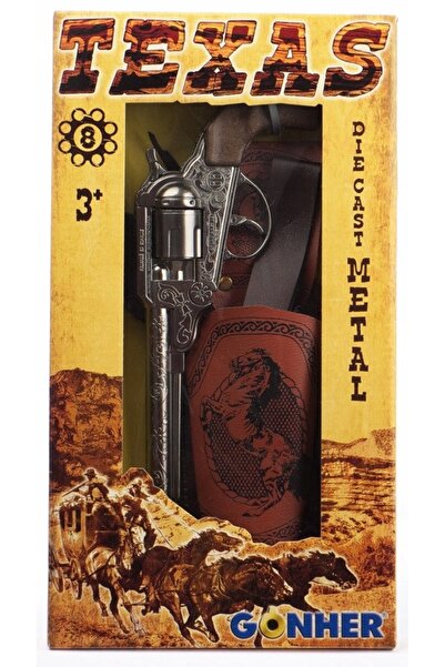 Gonher Revolver de cowboy metalic PULIO cu toc