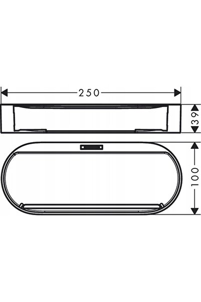 Hansgrohe WallStoris Coș de depozitare negru mat 27913670