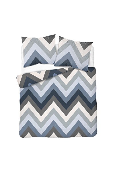 Detexpol Home Satin 180x200 Set de lenjerie de pat din satin cu model zig-zag...