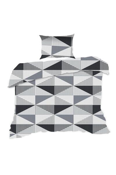 Karo Lenjerie de pat bumbac 140x200 1915N gri geometric Classic E24