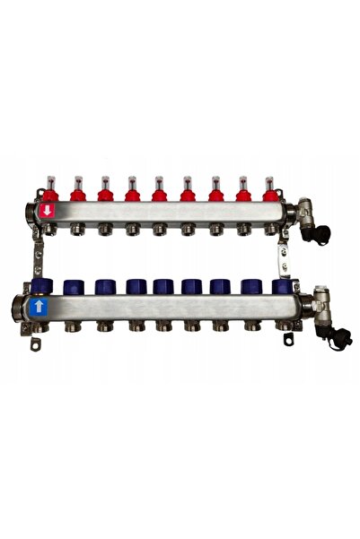 NO BRAND Distribuitor cu 9 căi INOX Rotametre Supape Actuatoare 230V PEX 16 R...