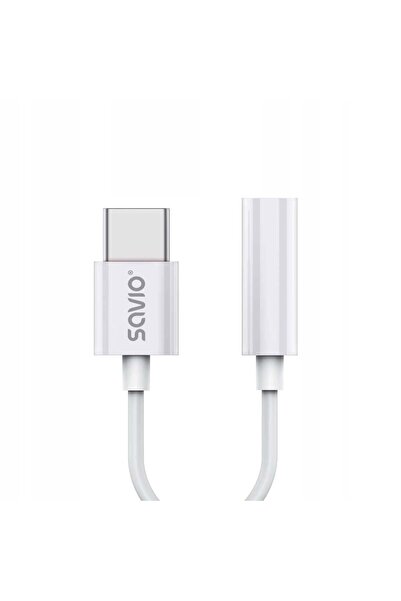 Savio Adaptor USB-C - Mini Jack 3,5mm, Huawei, Oppo, AK-51