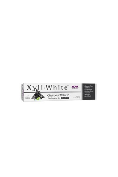 Now XyliWhite™ Charcoal Refresh Toothpaste Gel - Pastă de Dinți Gel cu Cărbun...