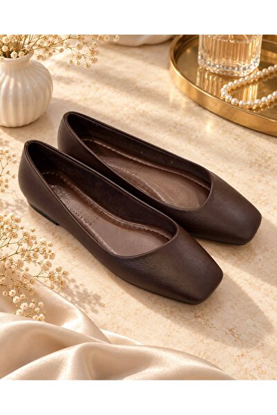MİSS PARK MODA Küt Burun Women's Ballet Flats