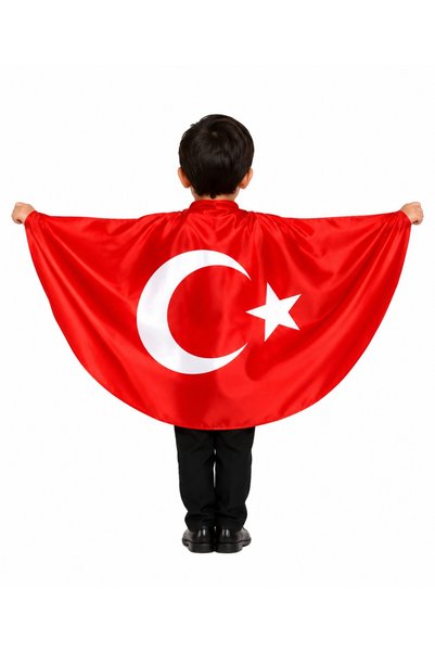 NACAR STYLİSH Yeni Sezon İlkokul Öğrencileri İçin Türk Bayrağı Baskılı Saten ...