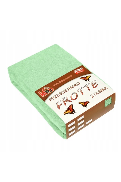 Karo Cearșaf de pat din frotir cu elastic 200×220 Seledyn