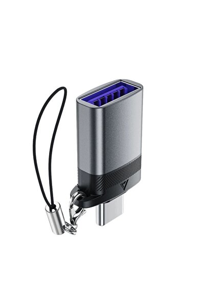 Acefast Adaptor convertor USB-A - USB-C - gri