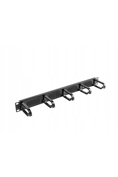 Lanberg Organizator de cabluri pentru dulapuri 19 inch 1U Tip B AK-1203-B negru